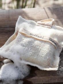 meraki bath mitt herbs 1 ny