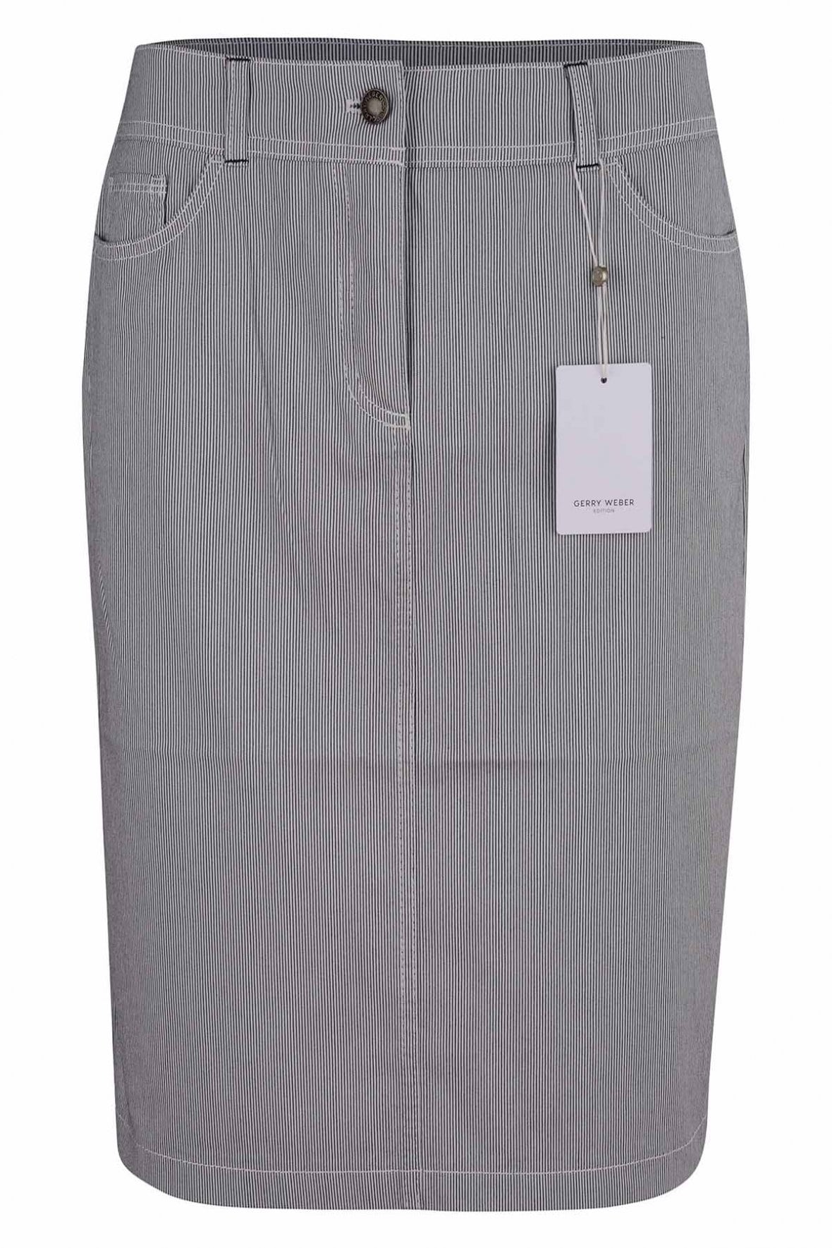 Fleksibel papir endelse Gerry weber Nederdel 91083 - Farve 8122 Stribet - Frølund