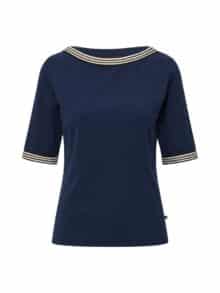 Red Green T-Shirt Snee - Navy