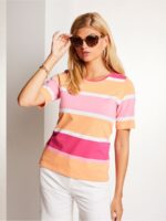 Micha T-shirt 168140 - Farve 35517 Navy/Sand