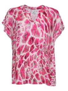 2 Biz Bluse Monaco - Farve Pink foran