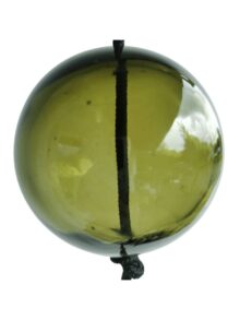 Glaskugle small - Oliven Grøn