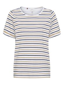 RedGreen T-Shirt Caya - DARK SAND STRIPE 1