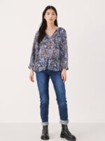 Part Two Bluse Erdone - Dark Navy 4 ny