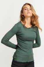 Fransa Bluse Frhizanond 20607461 - Farve Green Forrest 3