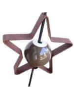 iron star outline rust medium