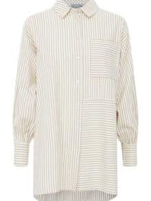 Fransa Frkaja Bluse Beige-Hvid