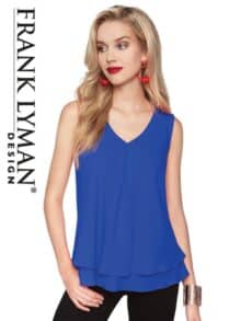 Frank Lyman top 61175 - Royal blue 1 ny