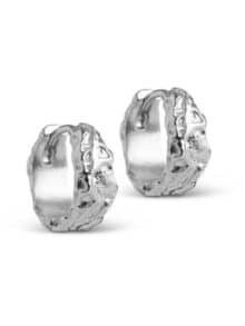 Enamel ørering Nela Sølv