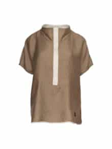 E Bluse 13480-51 - Taupe White