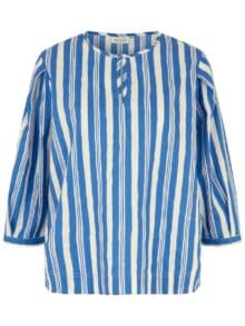 Masai Ducilla Bluse - Hvid-Blå