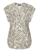 Signature Bluse - Dusty Olive Mix