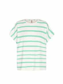 Soya Bluse SC-Barni - Hvid-Grøn