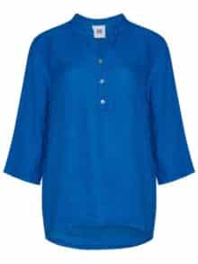 Tiffany Hør Bluse 17661 - bright Blue