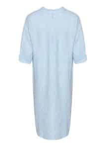 Tiffany Pocket Long Kjole - Light Blue Stripe1