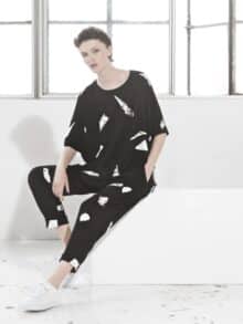 Trine Kryger Sis Bluse Sort-Hvid1
