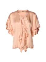Astan Evelina Frill Bluse - Dusty Rose