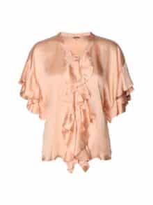 Astan Evelina Frill Bluse - Dusty Rose