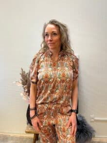 Love & Divine Bluse Love910-4 - Orange Paisley