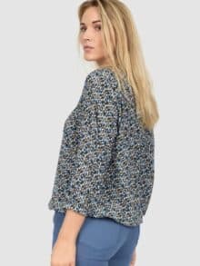 2-Biz Bluse Dorte Eva - Blå1