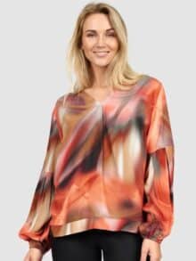 2-Biz Bluse Emille 1011815 - Ruby Red 1 ny