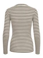 Inwear DagnalW striped T-shirt - Army-Hvid1