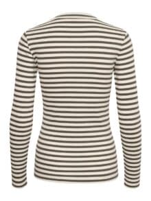 Inwear DagnalW striped T-shirt - Army-Hvid1