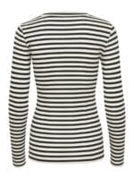 Inwear DagnalW striped T-shirt - Sort-Hvid1