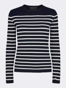 Levete bluse Lr-Agnes 7 - Navy-Hvid