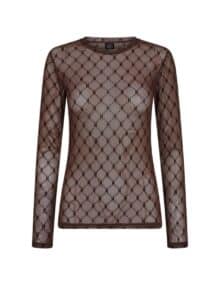 Hype The Detail Mesh Bluse - Brun