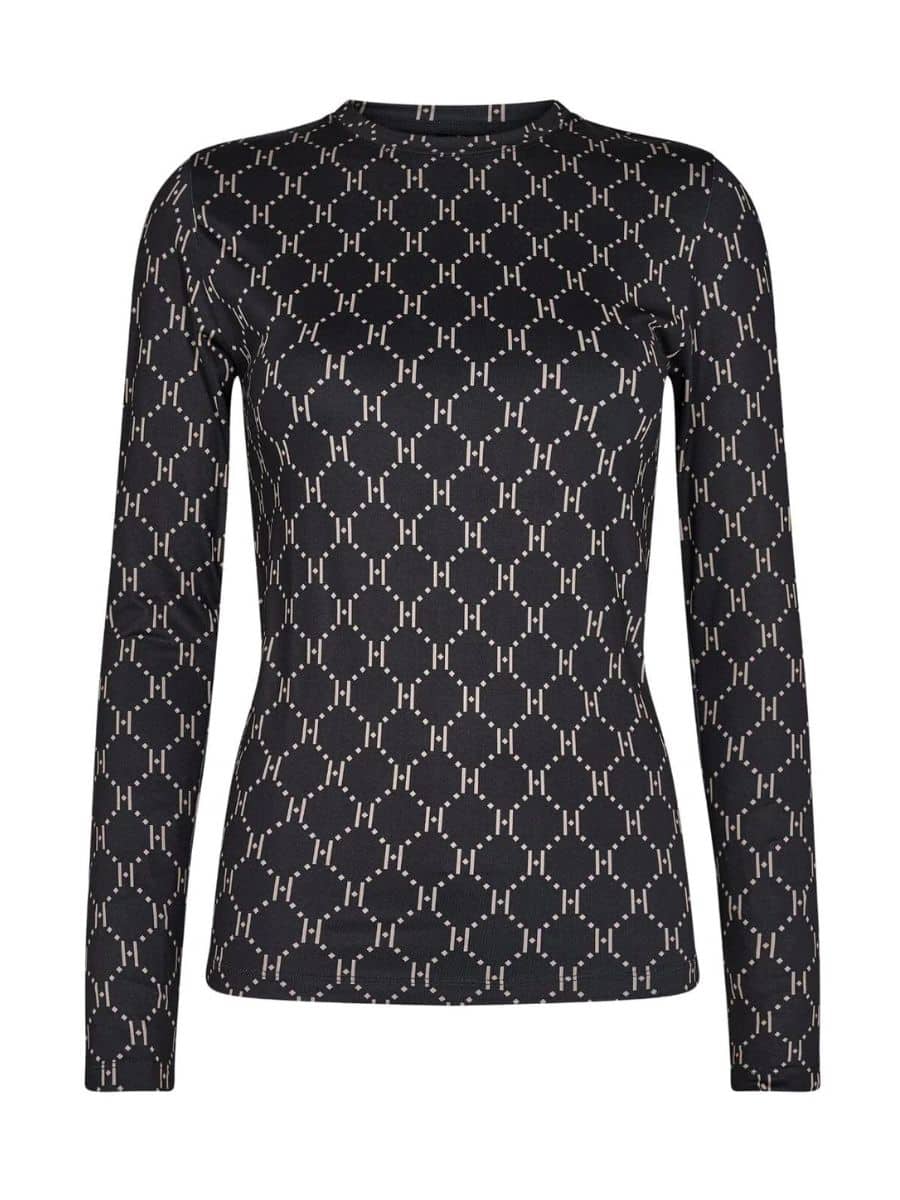 Blouse W Print Sort 2179952 Fra Hype The Detail main image 1