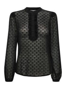 Fransa Bluse Frludmilla - Sort