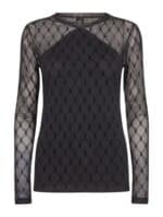 Hype The Detail mesh bluse - Sort 1