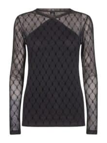 Hype The Detail mesh bluse - Sort 1