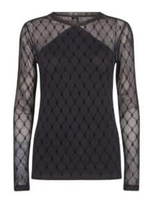 Hype The Detail mesh bluse - Sort 1