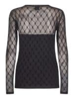 Hype The Detail mesh bluse - Sort2