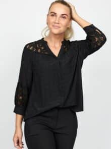 2-Biz Bluse Miolina - Sort