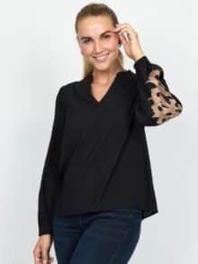 2 biz bluse Maltas - Black 1 ny