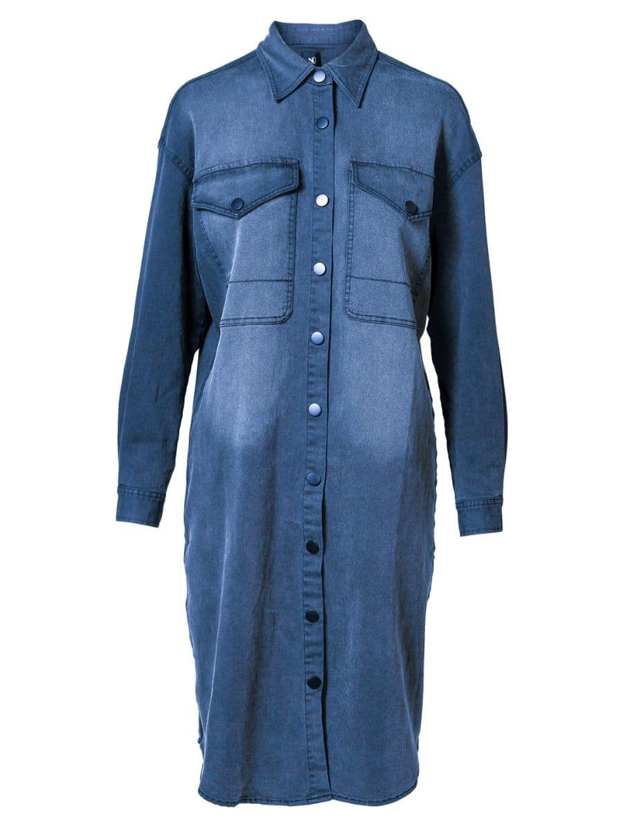 NUNI VNECK TSHIRT - DENIM BLUE