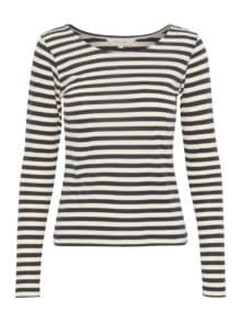 Part Two Fanneys T-Shirt - Dark Navy Stripe 1 ny