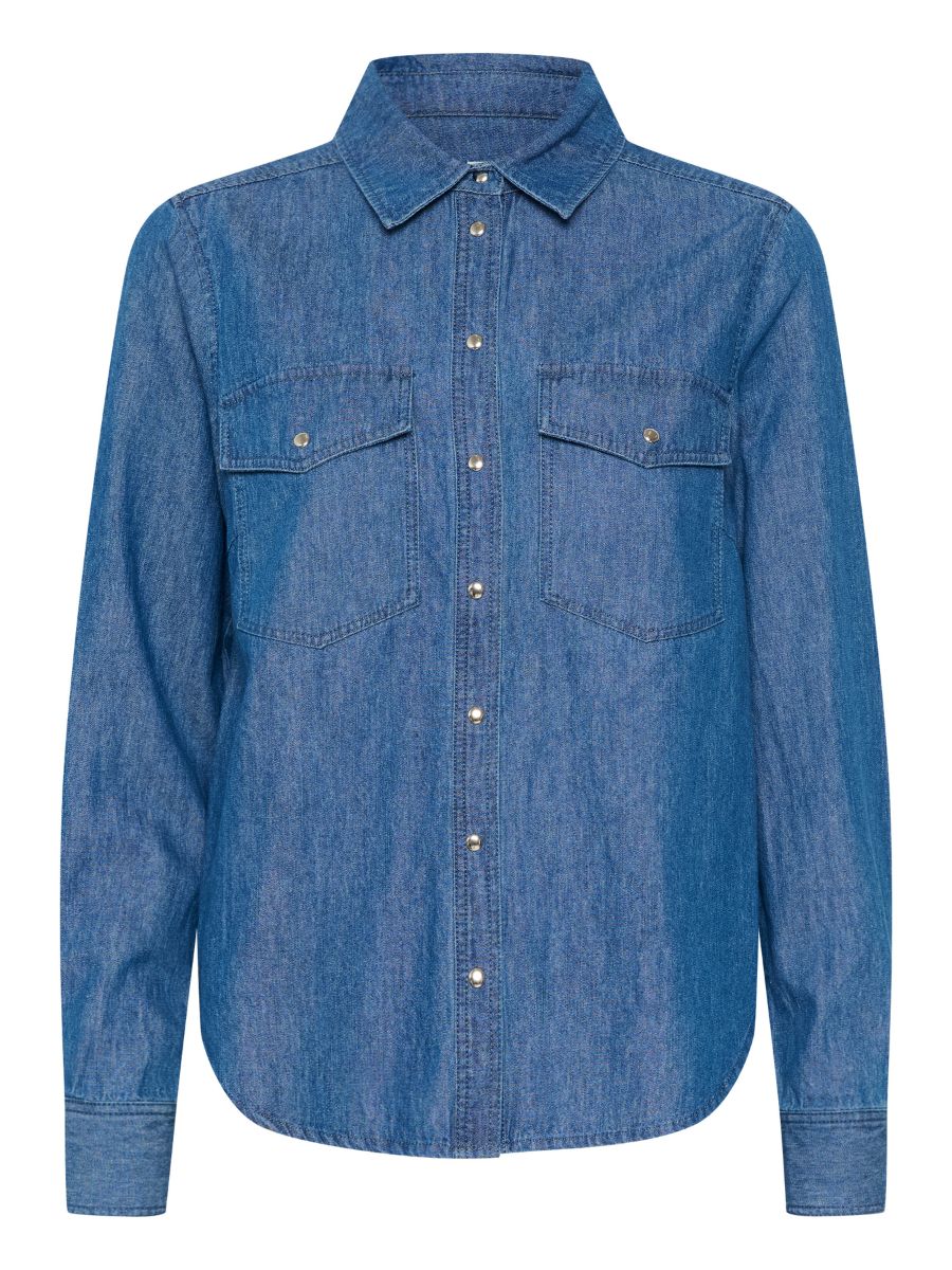 Part Two Filuca Bluse - Blue Denim 1 ny