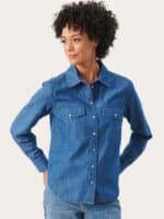 Part Two Filuca Bluse - Blue Denim 4 ny