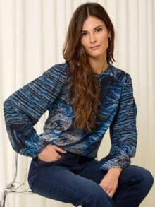 2 biz Bluse hanso.ES24 - Blue MIx 1 ny