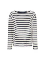 Red Green Claudia T-Shirt - Off-White Stripe