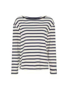 Red Green Claudia T-Shirt - Off-White Stripe