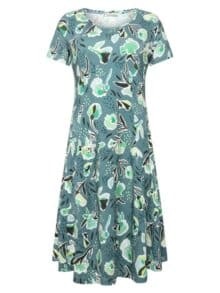 Mansted Silvia Kjole - Dark Turquoise 1 ny