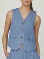 Love & Divine Denim vest - Denim Blue 3 ny