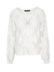 One Two Luxzuz strik Snerle 1369 crem