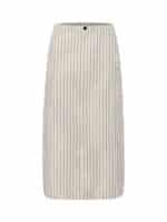 Part Two Esila Nederdel - Dark Navy Stripe