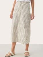 Part Two Esila Nederdel - Dark Navy Stripe2